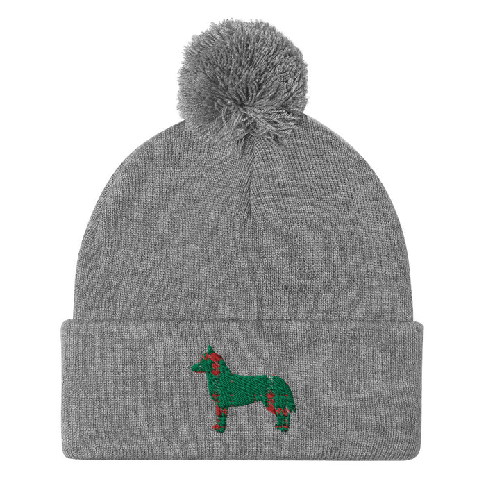 "Plaid Husky" Beanie